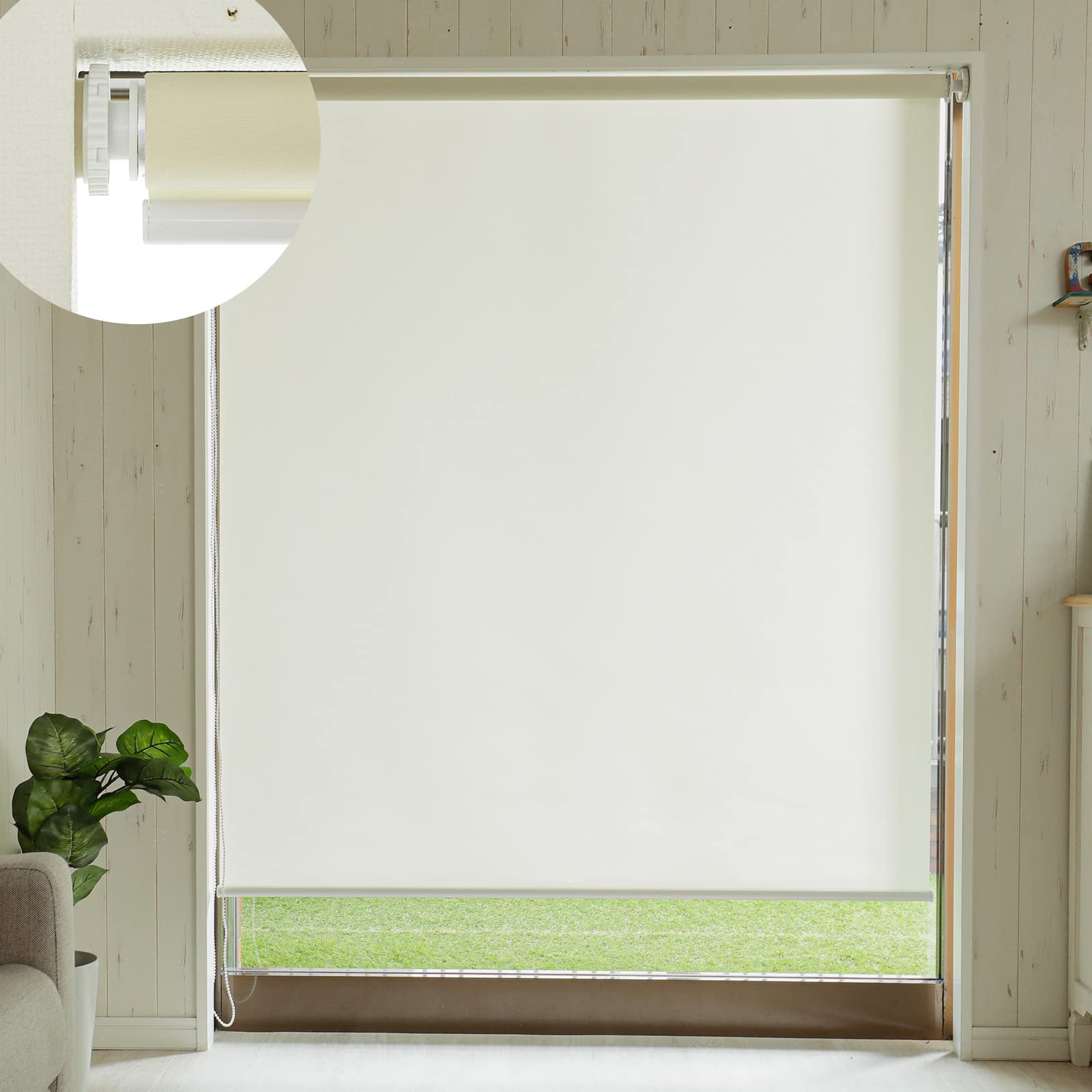 Amazon｜グラムスタイル ロールスクリーン つっぱり式 スリム 非遮光